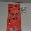 2PCS 6 Steel Razors Trimmer Head Reversible Weed Eater Blades Metal Mn65 Brush Cutter Blades Professional Grass Trimmer Head Replacement with 1 Pack 6 Teeth Adapter Kit for String Trimmers