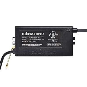 UL 6.5KV Neon Sign Transformer for Neon Signs Light Power Supply 120V AC 50/ 60Hz