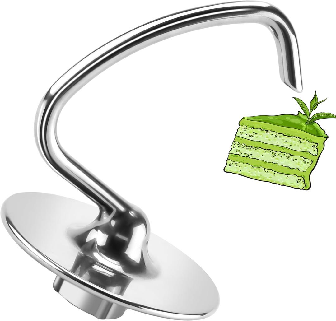 Bread Dough Hook 4.5/5.0 QT kitchen mixer attachment,Bread Dough Hook K45DH Replacement for K45 K45SS KSM90 KSM150 KSM5 KSM500 Maker Attachment- by MIFLUS