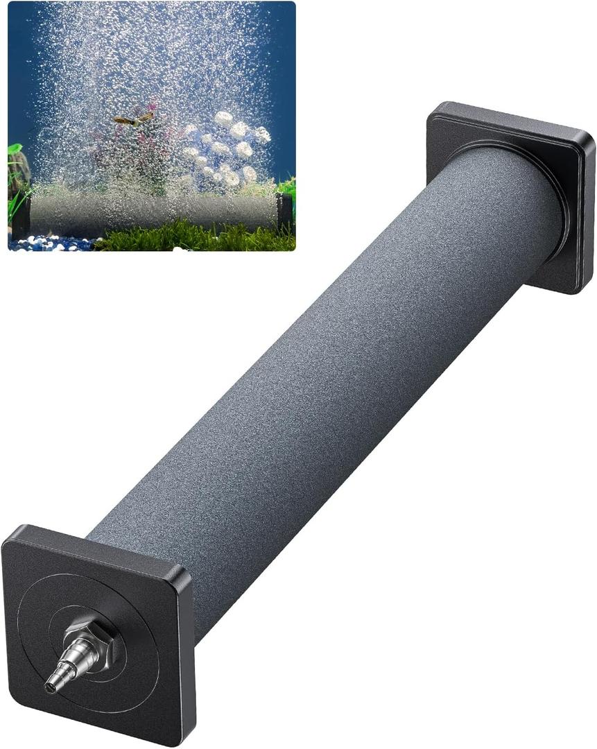 Pawfly Aquarium 8 Inch Air Stone Cylinder for Larger Air Pump Bubble Diffuser Release Tool for Outdoor Pond Garden Circulation System and Large Fish Tanks, 