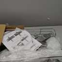 OCG 2 Tier Pull Out Cabinet Organizer (12.5" W x 21" D), Pull Out Drawers for Kitchen Cabinets, Pull Out Shelves for Base Cabinet Organization in Kitchen Bathroom Pantry, Chrome Finish