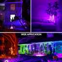 L LOHAS LED Christmas Spotlight Outdoor, Purple Halloween Spot Lights for Yard, Auto On/Off 5W 120V Landscape Lighting for House, Holiday, Trees, Decoration, 450LM IP66 Waterproof, UL Listed, 2 Pack