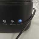 JRD Humidifiers for Bedroom, Ultrasonic Humidifier 4L for Large Room, Cool Mist Top-Fill, 40H Run, 12H Timer, 360 Nozzle, Aroma Diffuser, 7-Color Night Light for Home, Office, Baby, Pets, Plants (Black)