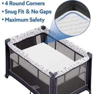 Cerane Trifold Pack and Play Mattress 38x26