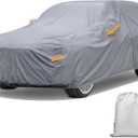 Nilight Car Cover Waterproof All Weather fo SUV, Heavy Duty Outdoor Full Cover Rain Sun UV Protection with Zipper Cotton, Extra Thick Car Covers,Universal Fit for SUV Jeep-Length (191" to 200")