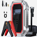 Jump Starter with Air Compressor, 5000A Peak Car Battery Jump Starter(9.0 Gas/8.0L Diesel), 160PSI 12V Jump Box Car Battery Jumper Starter Portable with Smart Jumper Cables, LED Lights, LCD Display