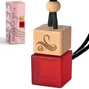 Car Air Freshener for Women - Belle La Vie | Irresistible Scent | Odour Eliminator with Essential Oils | Car Air Fresheners Vent Clip | Long Lasting Automotive Diffuser by Perfa