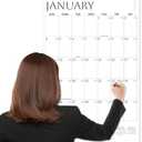 SUNEE Wall Calendar 2026 Extra Large 17"x27", 21 Month (Ends June 2027), Vertical Large Monthly Calendar 2026-2027 for Wall, White