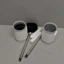 uptronic Toilet Brush and Holder 2 Pack, Toilet Brush with Ventilated Holder, Toilet Bowl Brush with Long and Large Handle for Bathroom-Toilet-Cleaning-Bristles-Comfortable