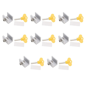 Adjustable Sliding Window Locks Aluminum Alloy Sturdy Secure for Family Single Hole