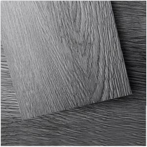 Art3d Peel and Stick Floor Tile Vinyl Wood Plank 36-Pack 54 Sq.Ft, Deep Gray, Rigid Surface Hard Core Easy DIY Self-Adhesive Flooring, 36 X 6 X 0.1 Inches