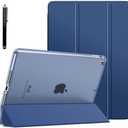 ProElite Faux Leather Smart Flip Case Cover for Apple iPad 10.2" 9th Gen (2021) / 8th Gen / 7th Gen with Stylus Pen, Dark Blue
