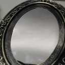 Liberty Imports Scary Motion Activated Skull Haunted Mirror with Creepy Sound and Light, Horror Prop for Indoor Halloween Party Decorations