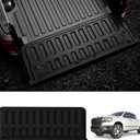 LASFIT Tailgate Mat 2019-2025 2026 for Ram 1500 Standard Tailgate&Power Tailgate-Release(NOT for Classic/Multifunction/Power Tailgate) All Weather TPE Tailgate Protector Liner Replacement Accessories