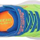 Skechers Boys Skechers Meteor-Lights-krendo (10 Toddler, Blue/Lime)