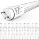 Sunco 30 Pack T8 LED 4FT Tube Light Bulbs Ballast Bypass Fluorescent Replacement, 5000K Daylight, 15W, Clear Cover, Retrofit, Single Ended Power (SEP), Commercial Grade UL
