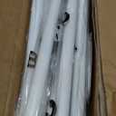 ENJOYBASICS 2 Pack No Drill Curtain Rods for Window 28 to 60 Inches, 5/8 Inch Diameter Renter Friendly Drapery Rod with Adhesive Brackets without Drilling, Adjustable from 27 to 65 Inches, White