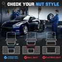Wheel Lock Lug Nut Set M12 x 1.5 Anti Theft Fit Toyota Camry Tacoma Corolla Highlander Avalon RAV4 Sienna Venza Celica Prius Matrix CHR Mirai Lexus RX350 IS250 ES350 NX200T Replace 00276-00900