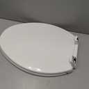 KOHLER K-4774-0 Brevia Elongated White Toilet Seat with Quick-Release Hinges And Quick-Attach Hardware For Easy Clean, White