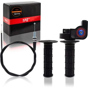 1PZ GS1-T10 Heavy Duty 7/8" 22mm Twist Throttle Grips Cable for CRF KLX TTR 110 125 150 200 250 cc Dirt Pit Bike