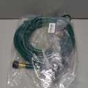15FT Lightweight PVC Garden Hose: 1/2 Inch Flexible Hose with 3/4 Inch GHT and Shut Off Valve - Leak-Proof Design with Washers and Repair Connector for Small Yard Car Washing