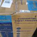 WANAI Chest Freezer 5.0 Cu.Ft Large Deep Freezers Freestanding Top Open 7 Temp Control Low Noise with Removable Basket for Dorm Apartment Home Kitchen