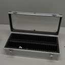 Funrous 100/50/20 Slabs Aluminum Coin Storage Box Case for Slab Holders Storage Collection Supplies Coin SlabStorage Box for Collectors(50 Coins,Silver)