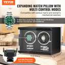 VEVOR Watch Winder, Rotating Watch Box for High-End Automatic Watches, 2 Watch Winder Case with Quiet Japanese Motors, LED Light, Adjustable Direction and Speed, Multi Modes