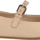 Guess Women's Kayra Mary Jane Flat (9, Light Natural Leather 110)
