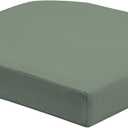Arden Foam Outdoor Round Back Seat Cushion, 20 x 19, Made with ProFoam, Rain-Proof, Fade Resistant, Sage Green Texture, 2 Pack 