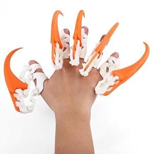 Fidget Toys Adults Anxiety Relief Items Calm Down Supplies, Halloween Decor Decorations Costumes, 3D Printed Action Figures, Horror Cool Stuff Gadgets, Orange