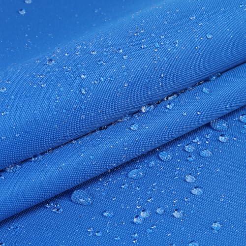 GoldWheel Marine Waterproof Canvas Fabric 900Denier 60"×72" Cordura Canvas Material with Waterproof PU Backing for Car Boat Home Awning Tent Cushion, Royal Blue