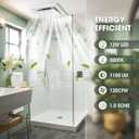 FASDUNT 120 CFM Bathroom Exhaust Fan with Light, 1.0 Sones Ultra Quiet Ceiling Ventilation Fan with 5000K Daylight LED, No Attic Access Needed, Perfect for Bathroom Remodel