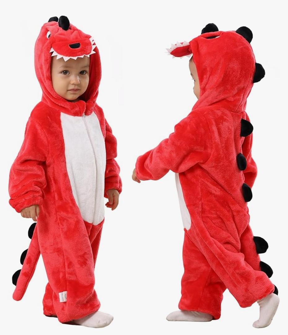 TONWHAR Baby Boy's Girl's Animal Bodysuit Infant And Toddler's Romper Jumpsuit Halloween Costume Partywear, 110/56