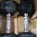 CAP Barbell Rubber Coated Dumbbell Weight Set With Vertical Rack | 100 Lb, 150 Lb, And 210 Lb Options