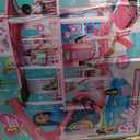 Barbie Dreamhouse, Pool Party Doll House with 75+ Pieces and 3-Story Slide, House Playset, Pet Elevator and Puppy Play Areas, One Size