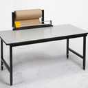 DEHNCO Table Roll Stand with Cutter (5.8 ft x 2.9 ft x 3.3 ft Gray)