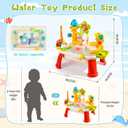 2026 Upgraded Water Table for Toddlers 3+, Water Table for Kids Ages 4-8 with Pump, Play Sink with Running Water, Kitchen Sink for Toddlers, Fishing Game and Outside Sensory Toy (RED) 1