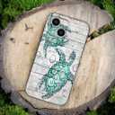 for iPhone 14 Case with Turtle Sea Marine Animal Design for Girls Women, Shockproof Slip Resistant Slim Fit Protective Phone Case