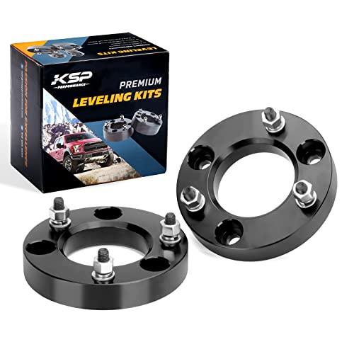 KSP 1.5" F150 Leveling Kits, 1.5in Front Strut Spacers Compatible with F-150 2004-2026 Expedition 2003-2018 Lincoln Mark LT 2005-2008, 1-1/2inch Suspension Level Kit (Package of 2pcs Black)