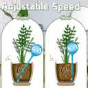 Bvrbaory 10 Pcs Watering Cans,Plant Watering Globes,Plastic Self-Watering Bulb for Indoor Outdoor Potted Flower,Blue