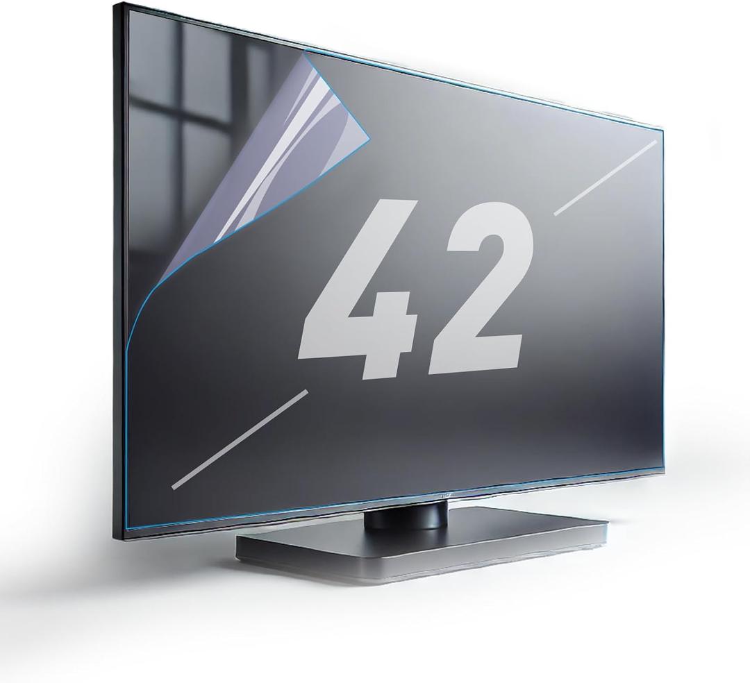 42 Inch Anti Glare TV Screen Protector Anti Glare for TV Blue Light Filter Matte Finish for Glare Reduction, Reflection Control, and Optimising glare on TV screens (42 inch)
