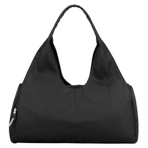Forestfish Yoga Gym Bag For Women With Shoes Compartment & Wet Dry Storage Pockets Lightweight Duffel Bag, Black