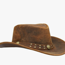 SideWinder Australian Cowboy Leather hat Unisex Adult for Men and Women Shapeable Outback Western Style Wide Brim 2XL