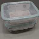 LOVYANXUE 2Pack 9.8 Cups/ 78 Oz Large Glass Food Storage Containers with Lids, Glass Meal Prep Containers with Airtight Lids - BPA Free, Leakproof, Ideal for Food Storing/ Serving, Microwave/ Oven Safe