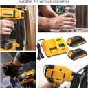 2Pack 3.0Ah 20V Battery with Charger Replacemen for Dewalt 20V Battery DCB202 DCB203 DCB204 DCB205 DCB206 DCD/DCF/DCG Series Tools