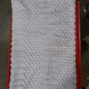 GentleSoft Bright White Throw Blanket for Couch - Cozy Soft Blankets for Women, Cute Small Throws for Girls, 50x60 Inches