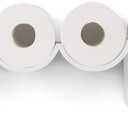 Poop Toilet Paper Holder Stand 3D Printed Storage Shelf, White Funny Bathroom Whimsical Wall Decor, Functional Cute Quirky House Warming Boys Gift (White) (Large)