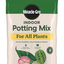 Miracle-Gro Indoor Potting Mix, Blended for a Variety of Houseplants, Feeds for up to 6 Months, 6 qt.,
