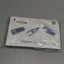 Tinfol Ivory Velvet Hanger Clips, 24 Pack Pants Velvet Clips, Large Opening Clip Clothes Pin, Strong Finger Flocked Clip Perfect for Slim-line Clothes Hangers